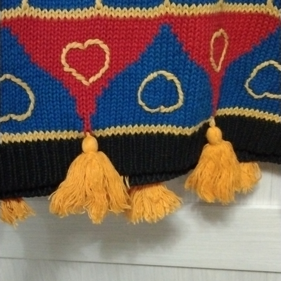 Rebecca Stone sweater sz S color blue red yellow in good condition - Picture 4 of 9